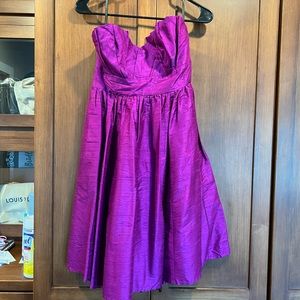 Watters & Watters Silk Strapless cocktail dress